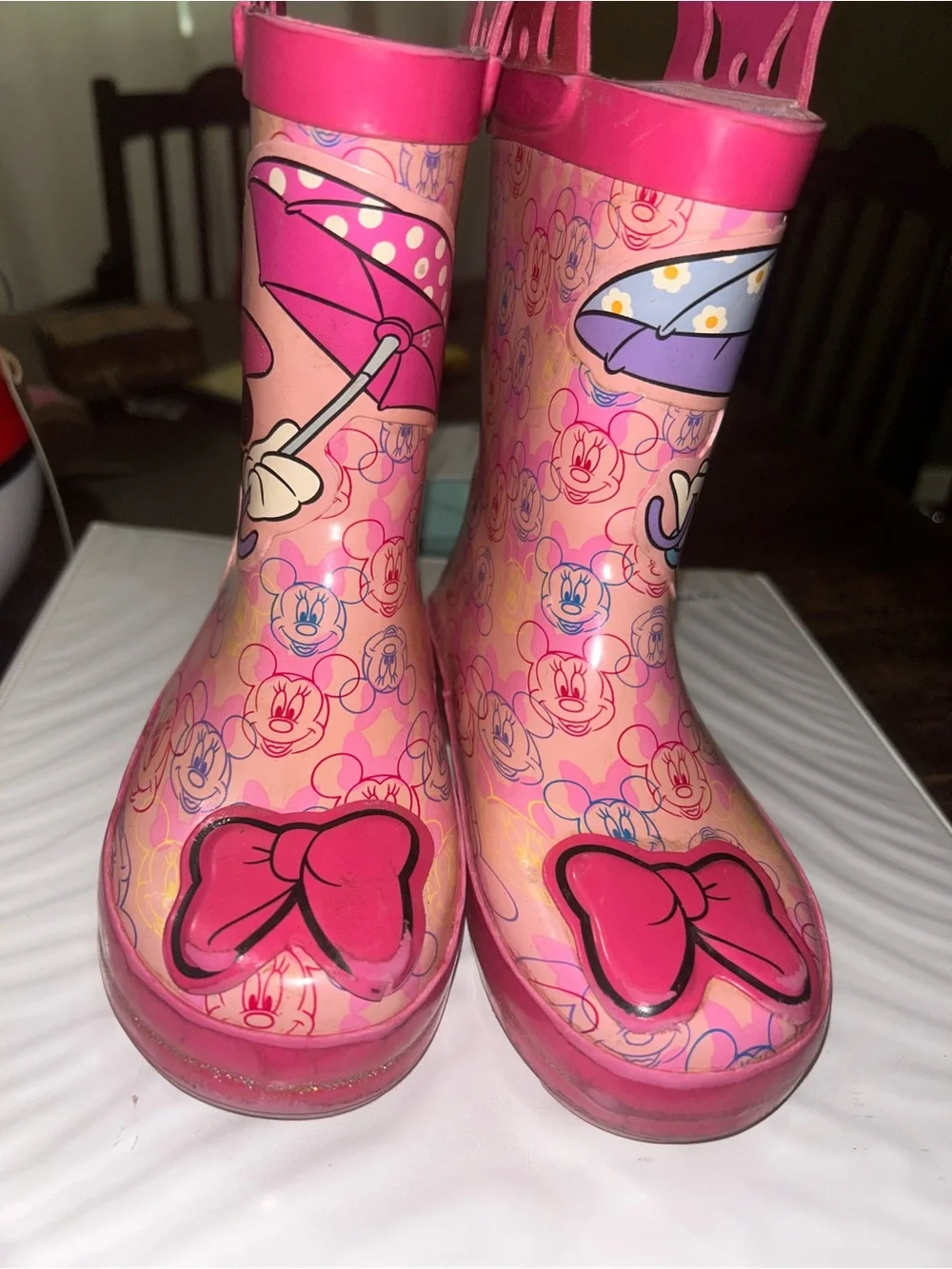 🌼2 for $5🌼 Disney Pink Minnie Mouse Kids Rain Boots